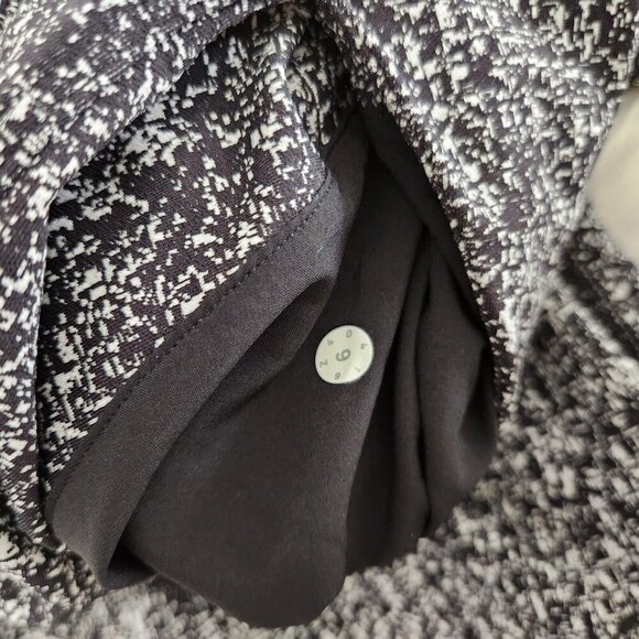 Lululemon Jet Pants 6 Power Luxtreme Suited Jacquard Black White Athleisure - Picture 12 of 14
